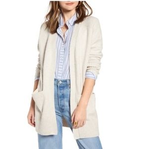 Treasure & Bond Throw-On Cotton & Wool Blend Cardigan